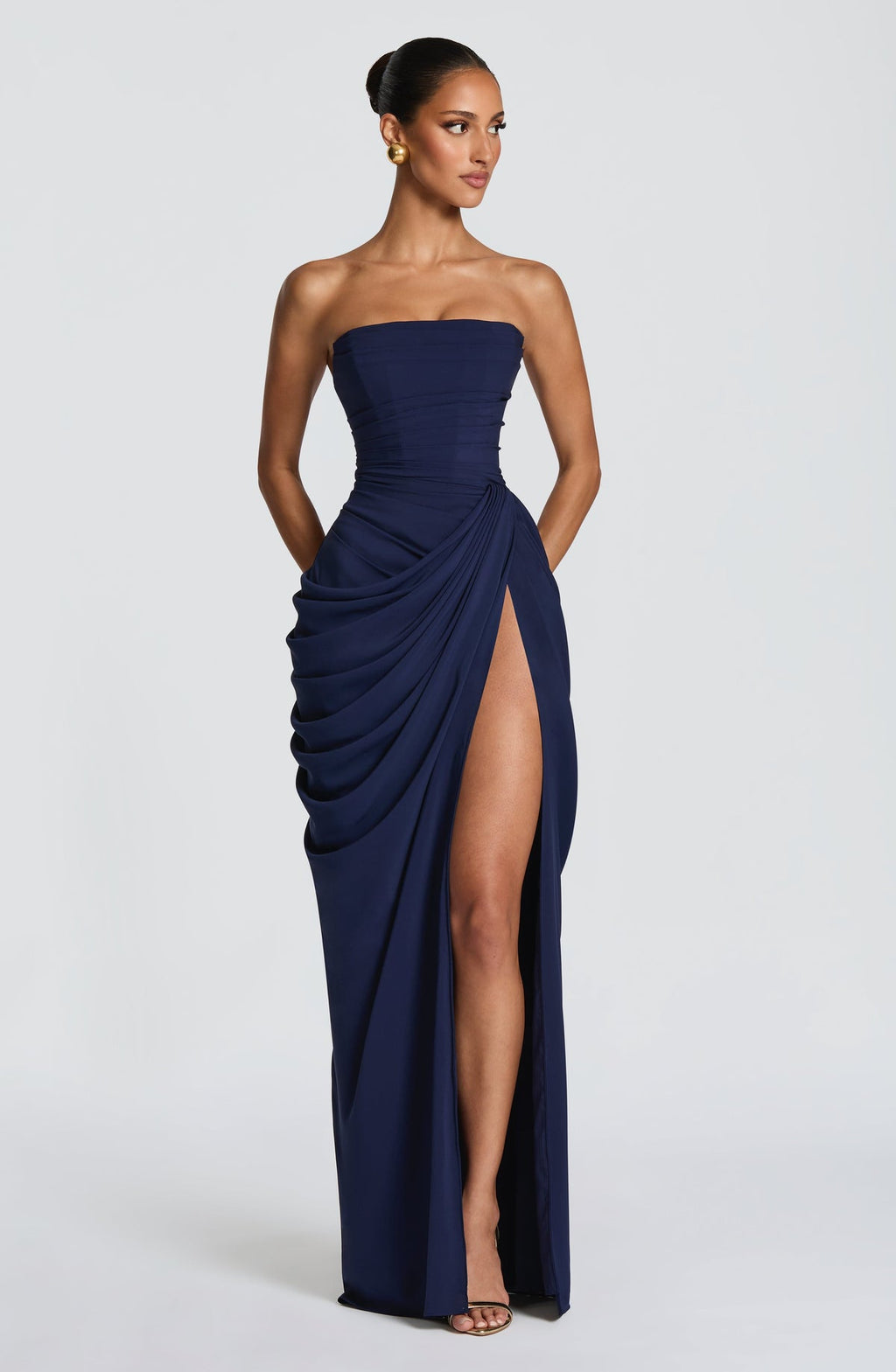 Cyra Maxi Dress - grantowy
