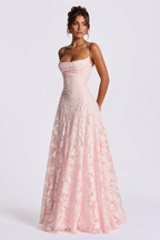 Babyboo Oliwia Maxi Dress  - Różowy