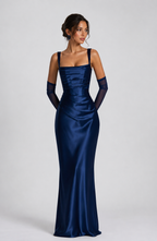 Babyboo Weronika Dress Maxi - Granatowy