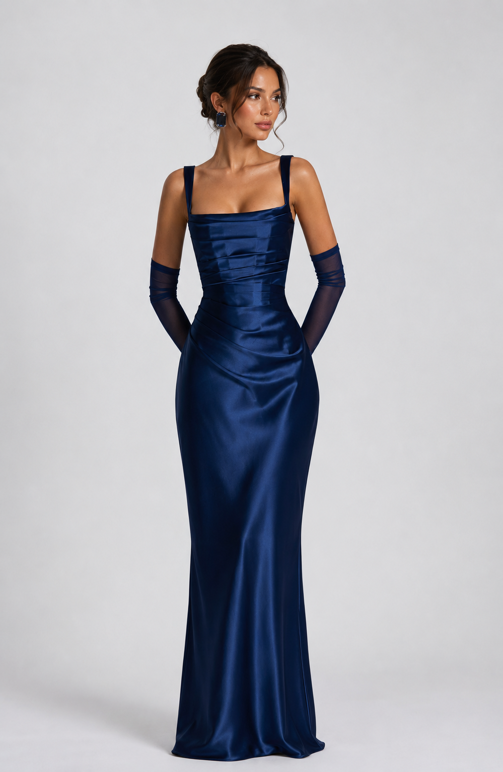 Babyboo Weronika Dress Maxi - Granatowy