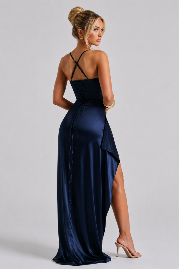 Babyboo Helen Maxi Dress  - Granatowy