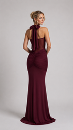 Babyboo Selene Maxi Dress   - Bordowy