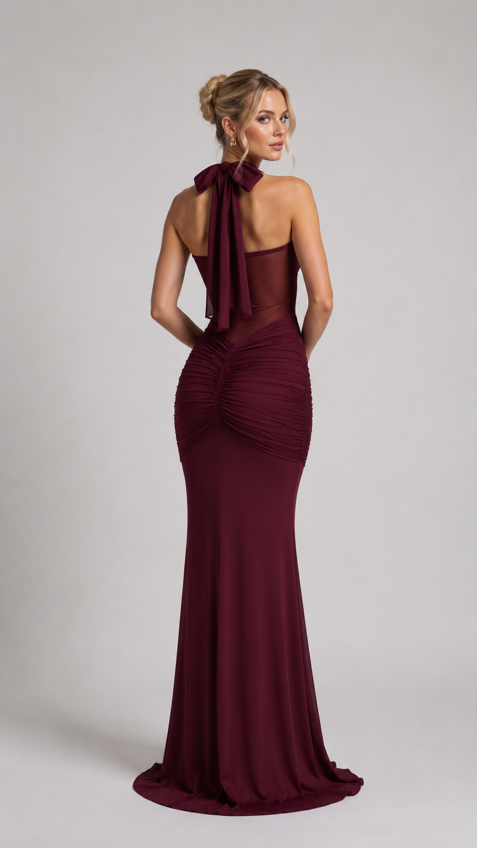 Babyboo Selene Maxi Dress   - Bordowy