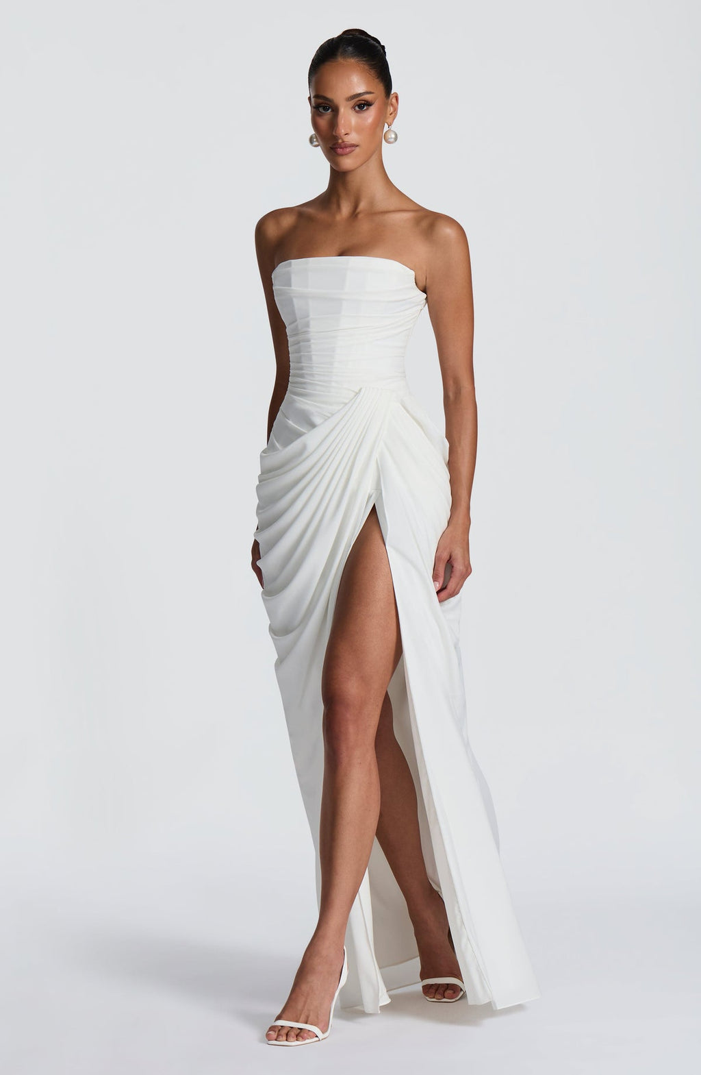 Cyra Maxi Dress - biały