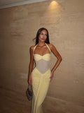 Selene Maxi Dress  - Żółty