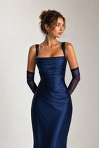 Babyboo Weronika Dress Maxi - Granatowy