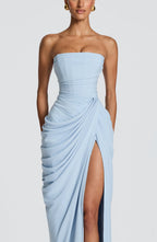 Cyra Maxi Dress - niebieski