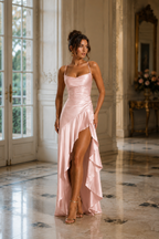 Samira Maxi Dress  -Różowy