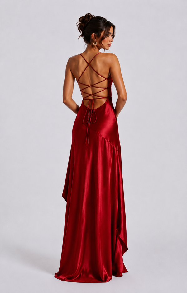 Babyboo Samira Maxi Dress  -Czerwony
