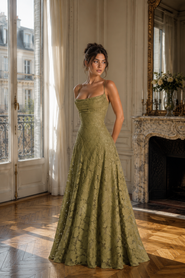 Oliwia Maxi Dress  - Zielony
