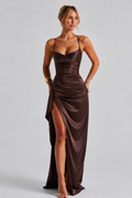 Babyboo Helen Maxi Dress  - Brązowy
