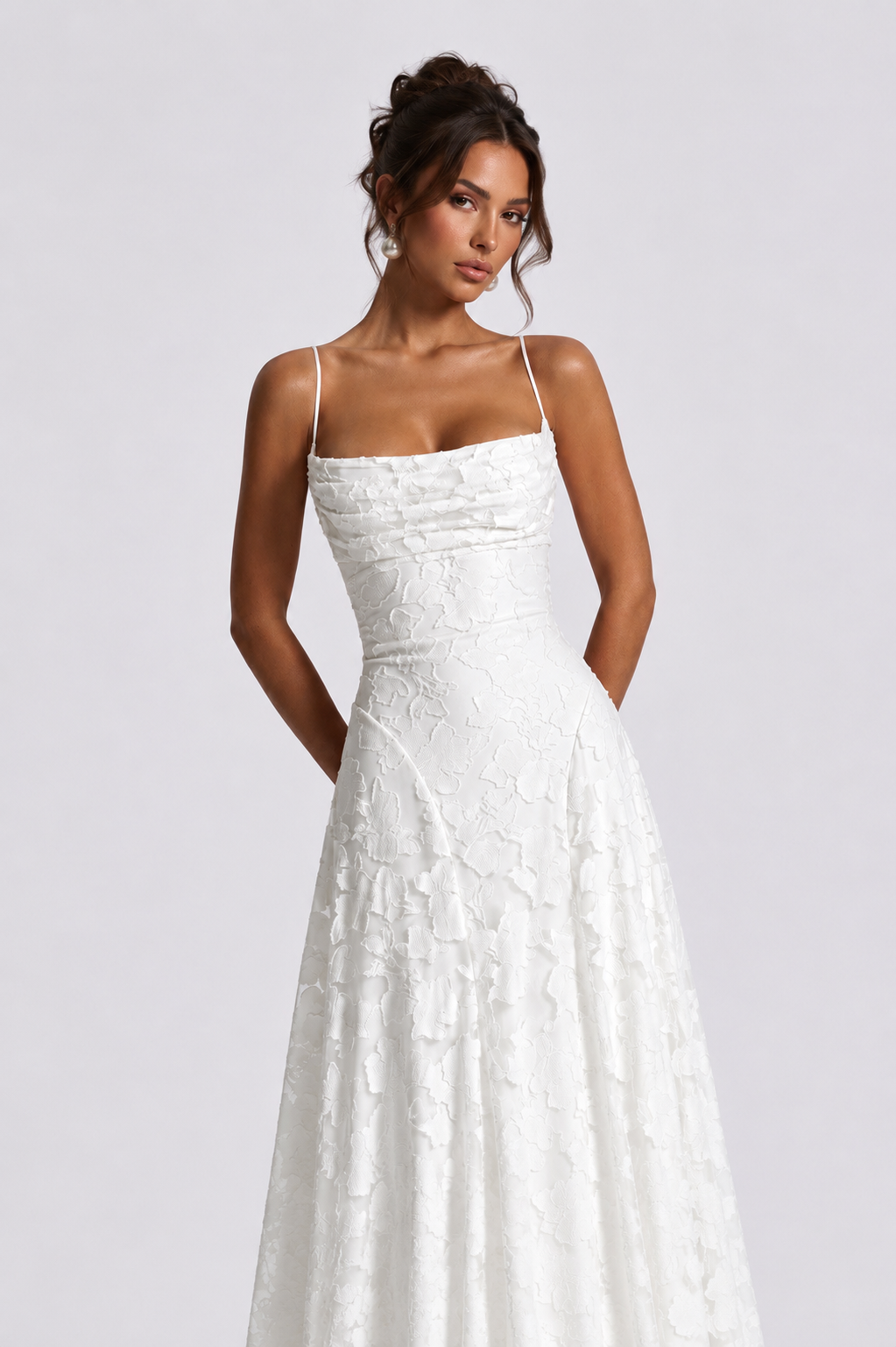 Babyboo Oliwia Maxi Dress  - Biały
