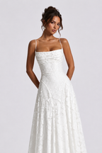Babyboo Oliwia Maxi Dress  - Biały