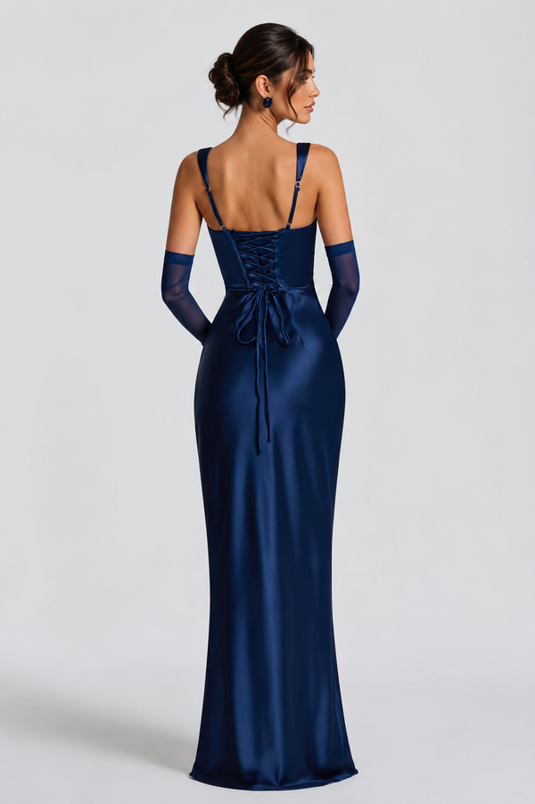 Babyboo Weronika Dress Maxi - Granatowy