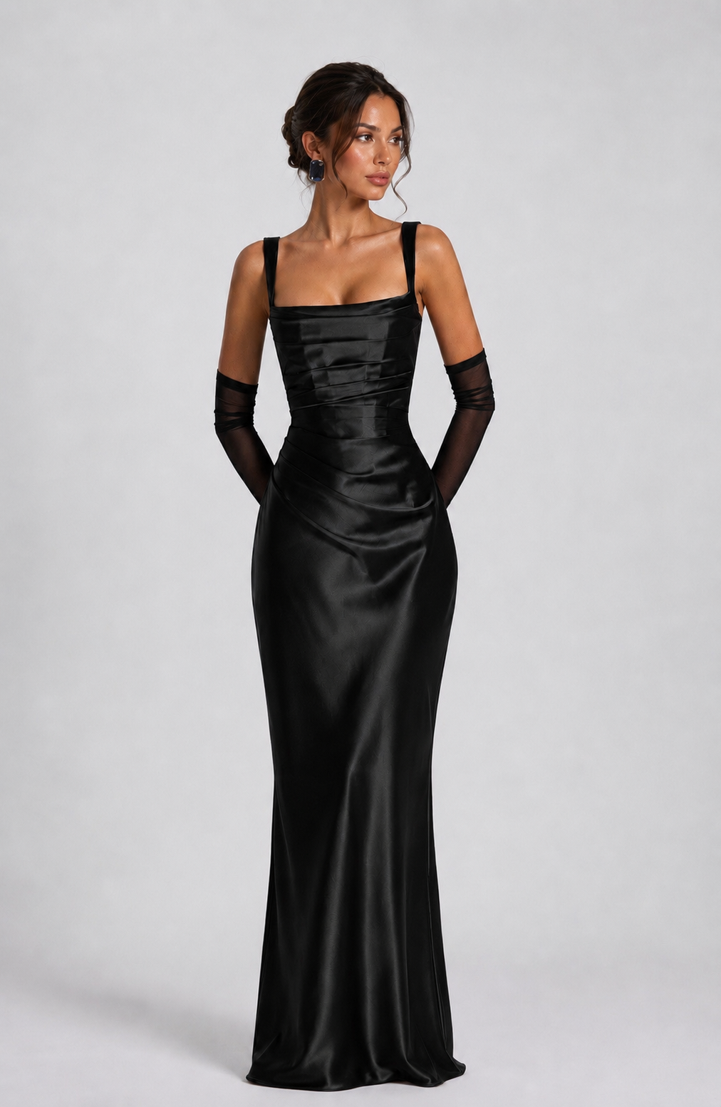 Babyboo Weronika Dress Maxi - czarny