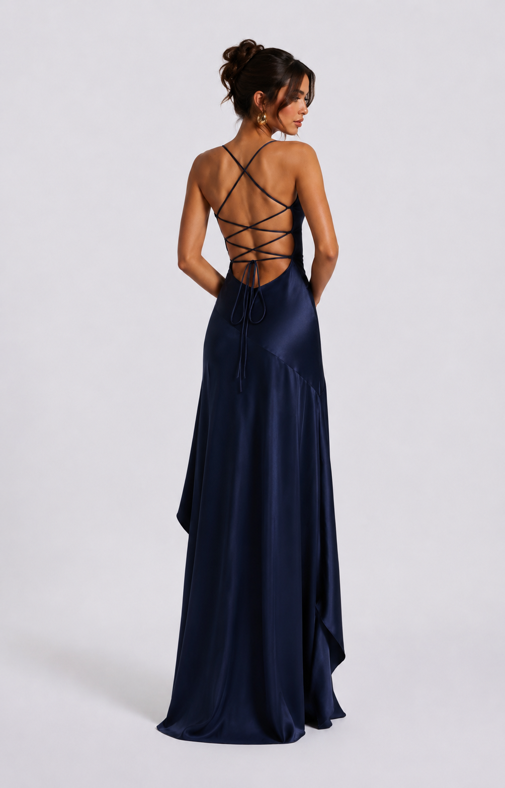 Babyboo Samira Maxi Dress  - Granatowy