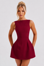 Babyboo Alana Mini Dress - Bordowy