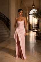 Helen Maxi Dress  - Różowy