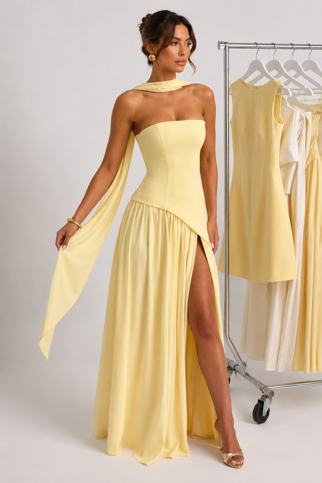 Babyboo Maliyah Maxi Dress - Żółty