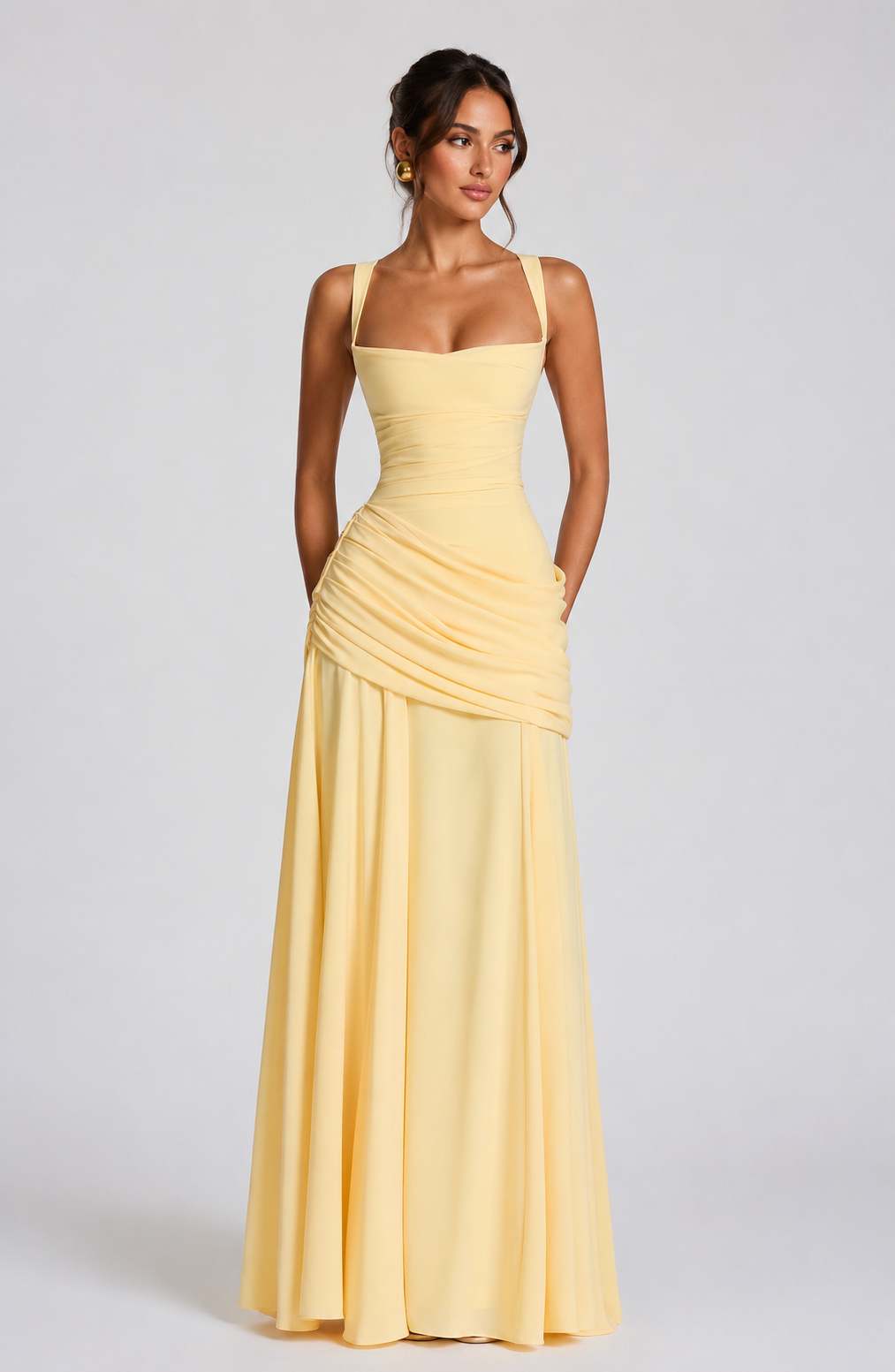 Babyboo Serena Maxi Dress  - żółty