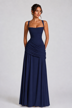 Babyboo Serena Maxi Dress  - Granatowy