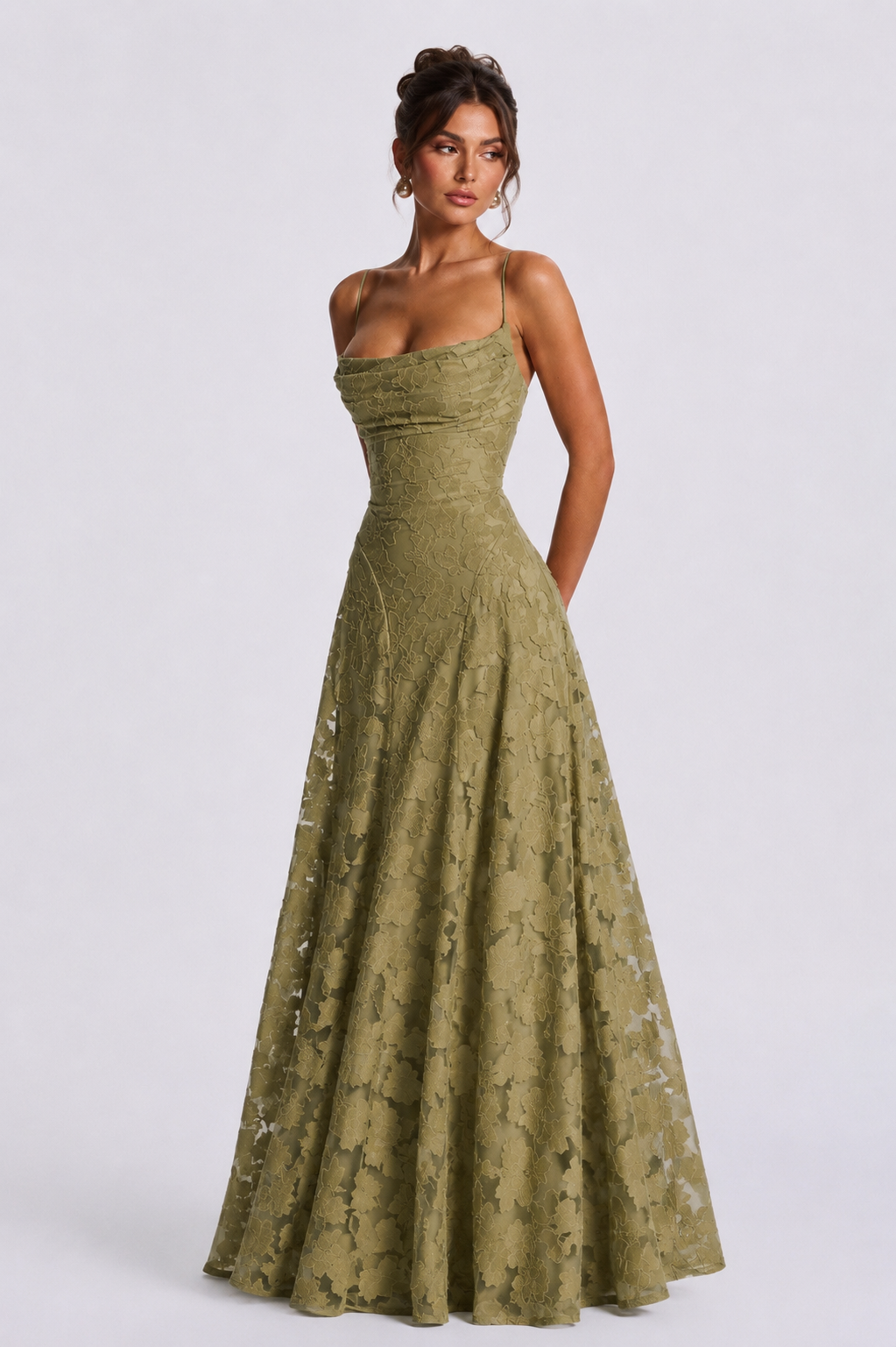 Babyboo Oliwia Maxi Dress  - Zielony