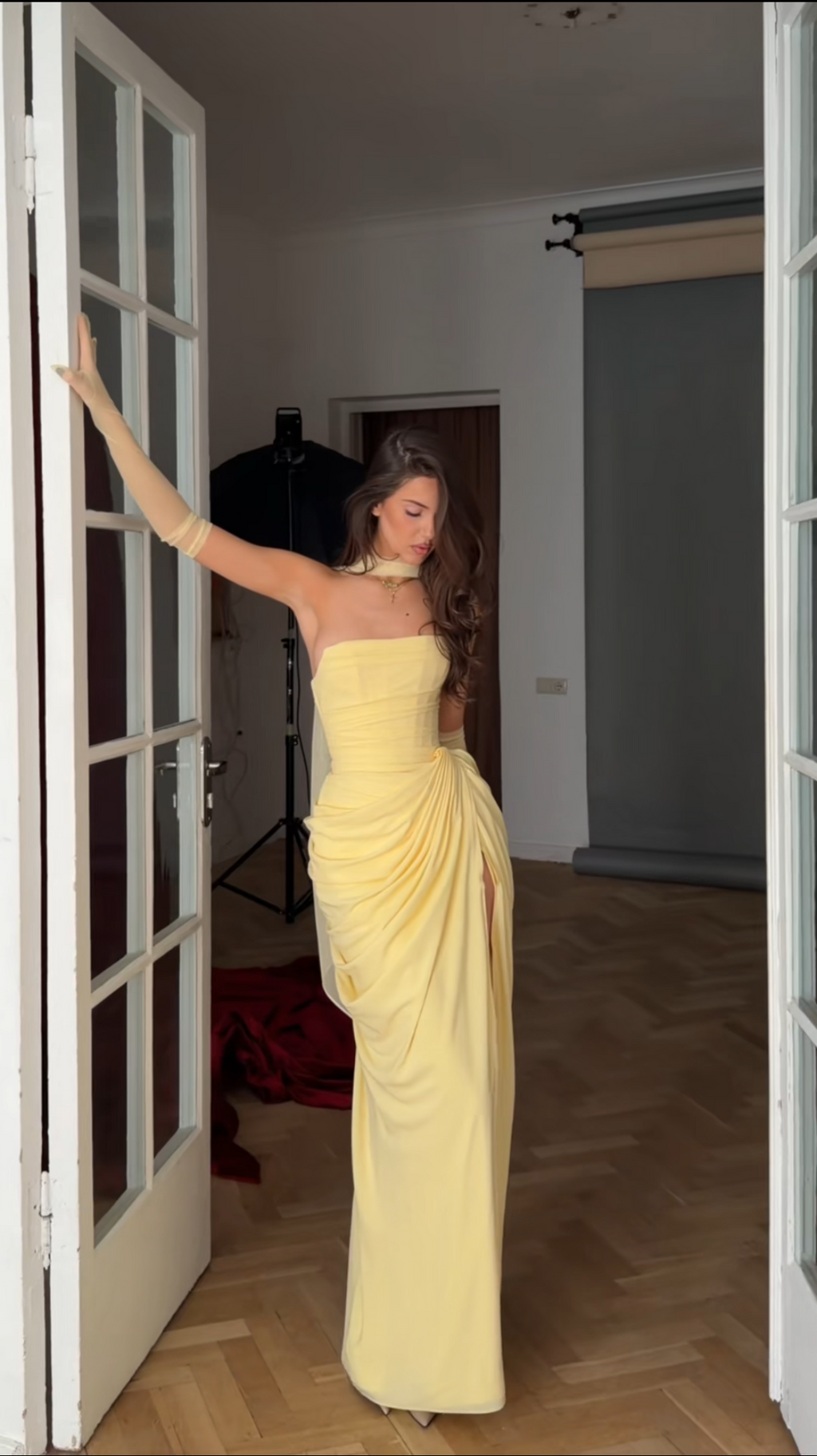 Cyra Maxi Dress - żółty