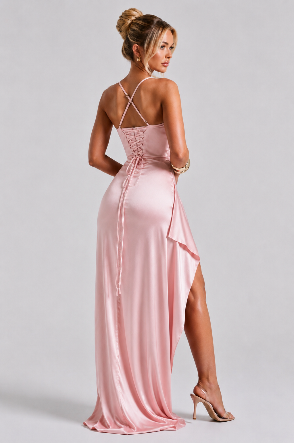 Babyboo Helen Maxi Dress  - Różowy