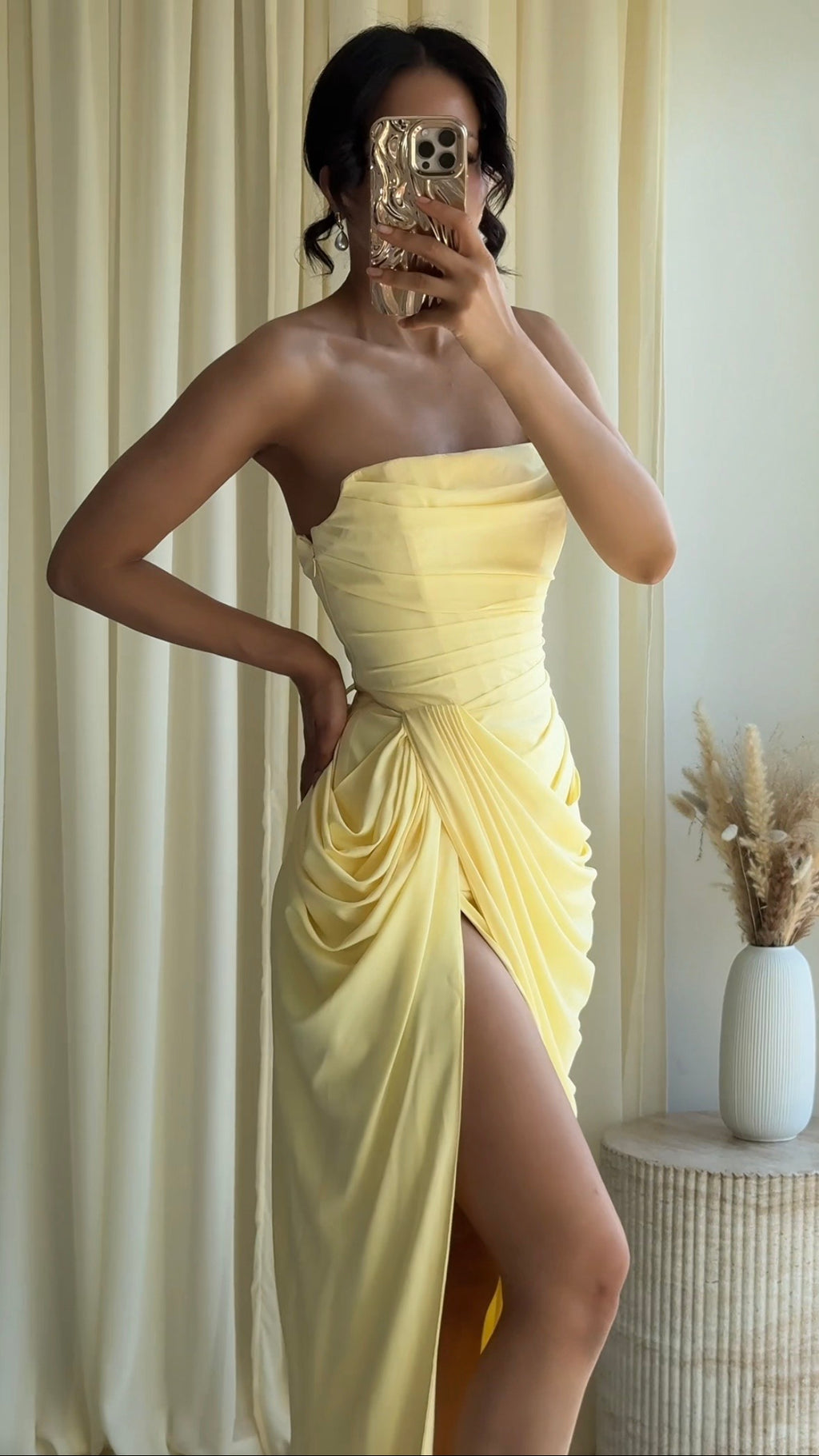 Cyra Maxi Dress - żółty