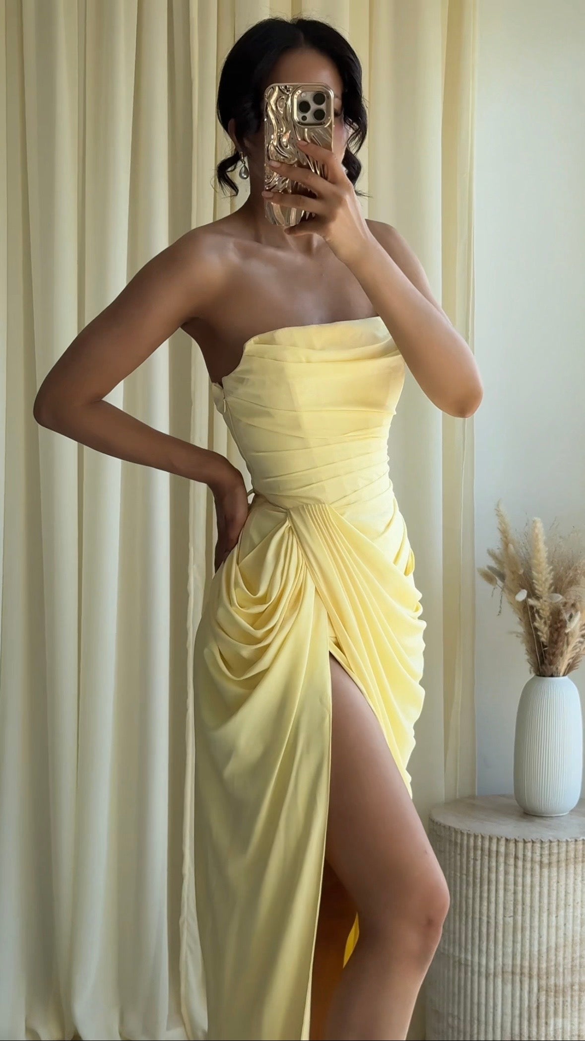 Cyra Maxi Dress - żółty
