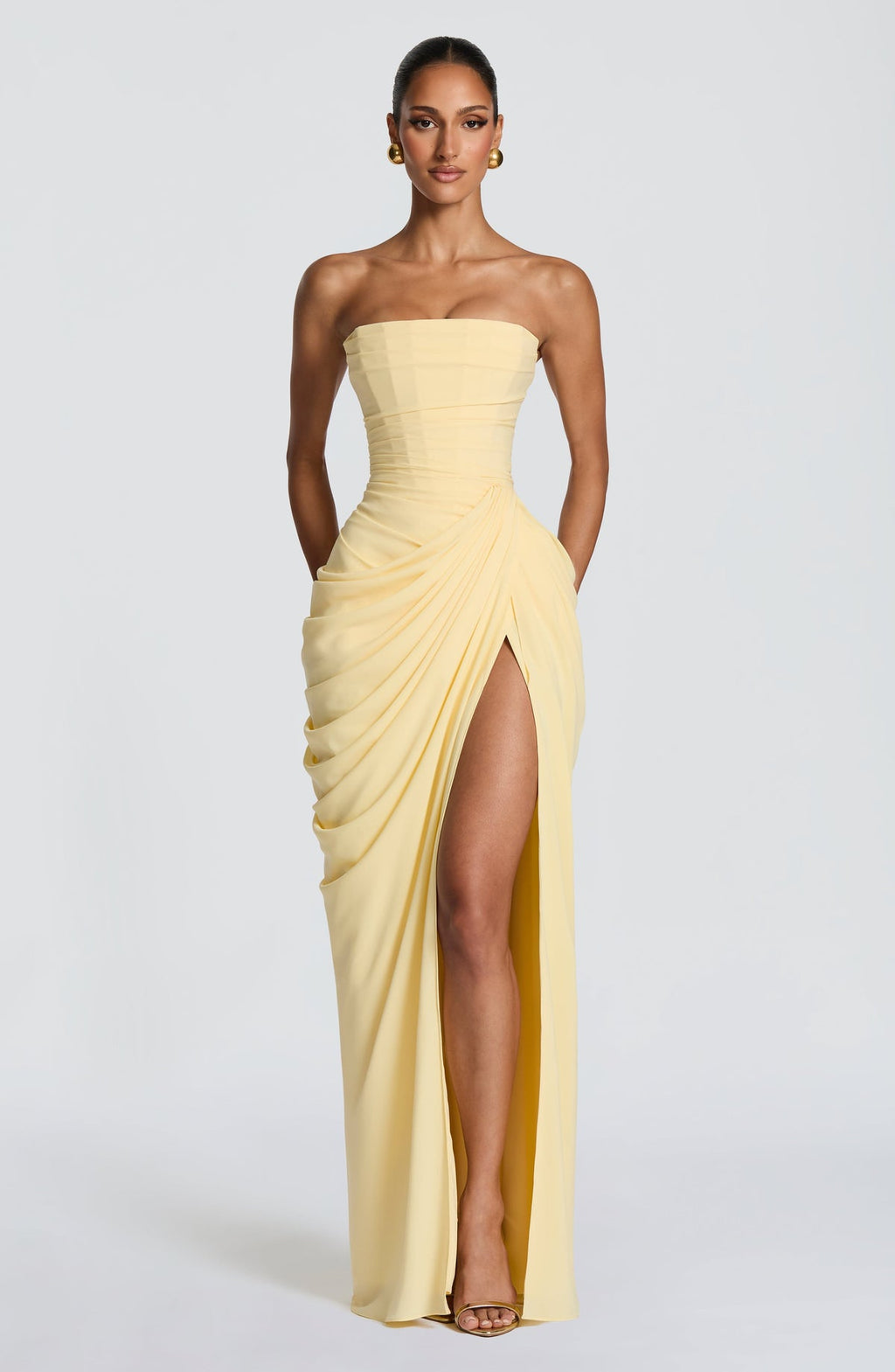 Cyra Maxi Dress - żółty