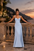 Rihanna Maxi Dress  - Niebieski
