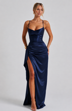 Babyboo Helen Maxi Dress  - Granatowy