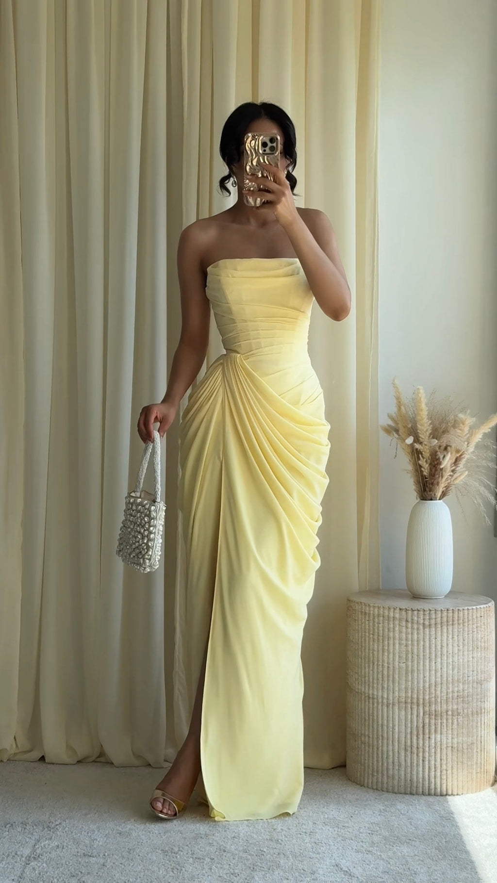Cyra Maxi Dress - żółty
