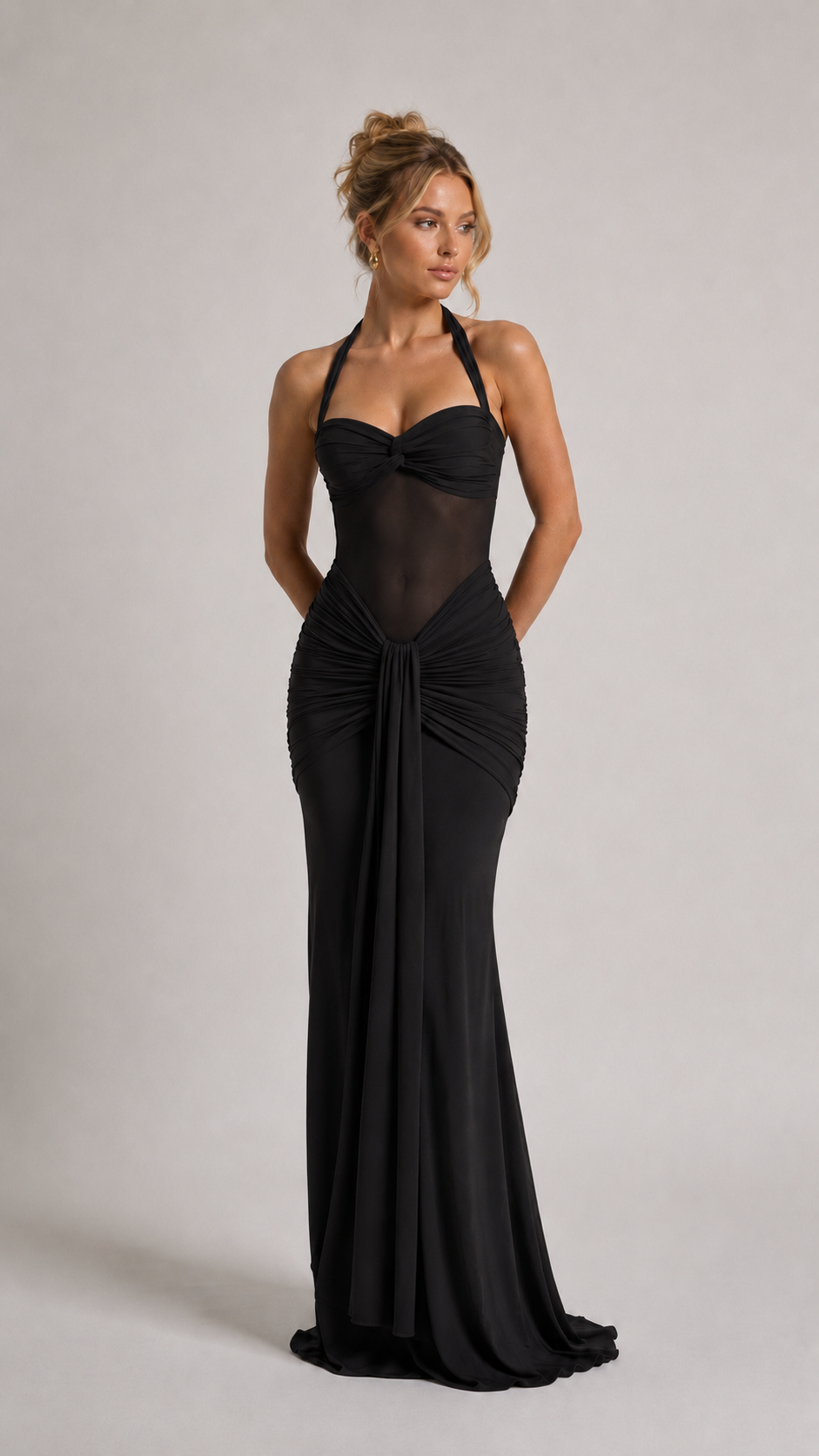 Babyboo Selene Maxi Dress  - Czarny