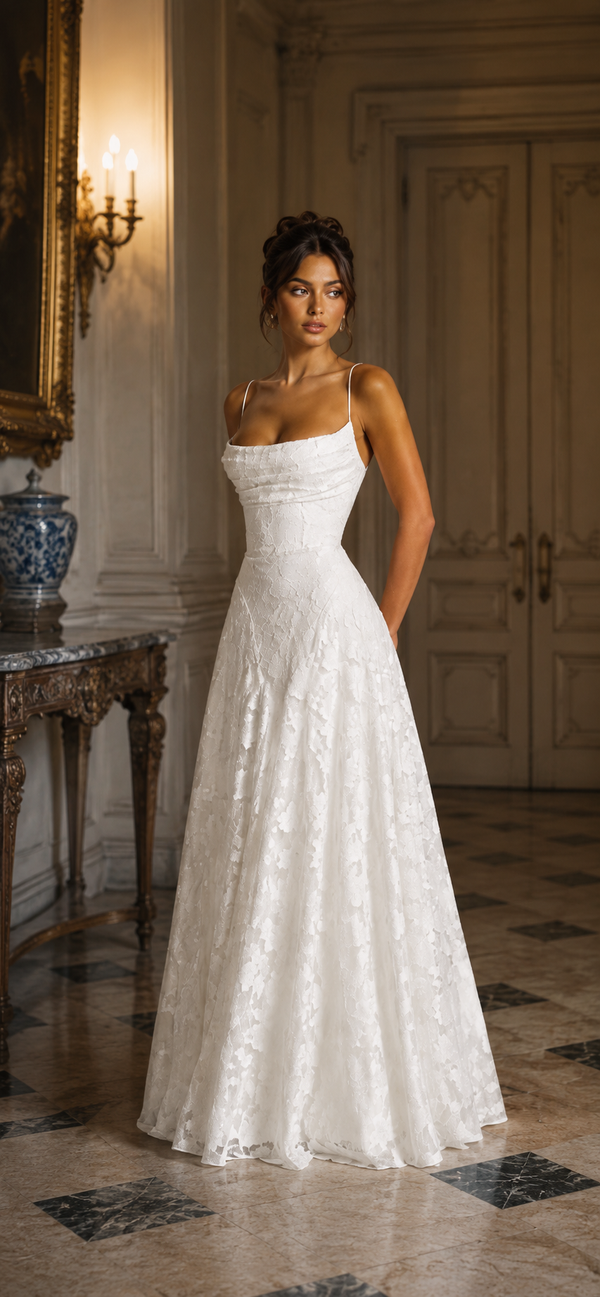 Oliwia Maxi Dress  - Biały