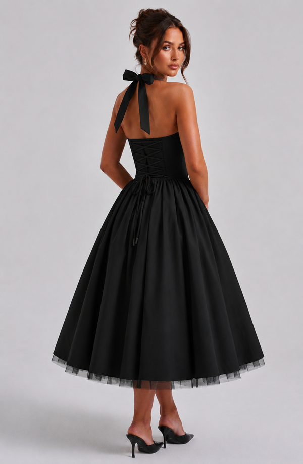 Babyboo Cressida Midi Dress  - Czarny