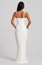 Babyboo Cornelia Maxi Dress  - Biały