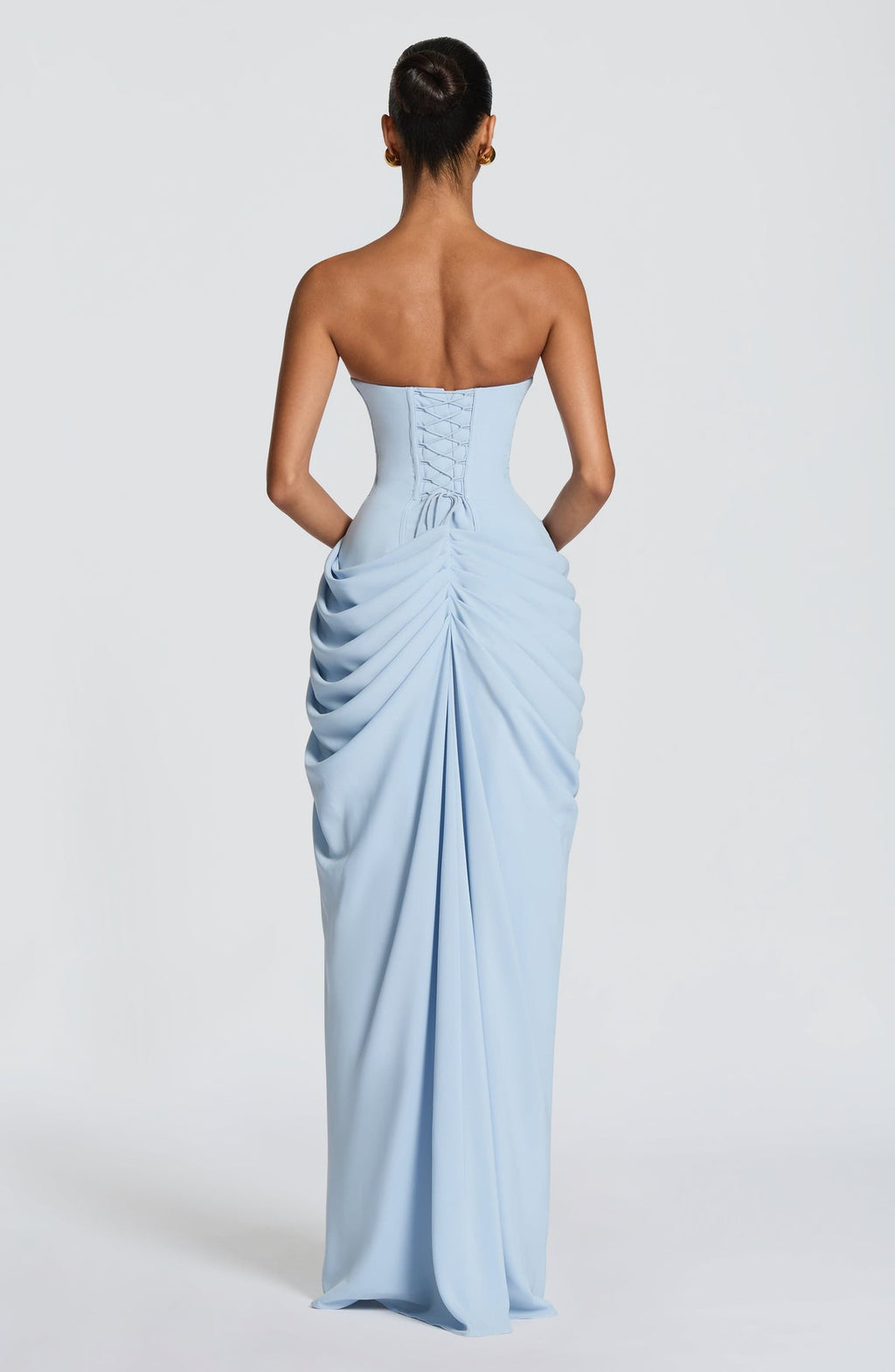 Cyra Maxi Dress - niebieski