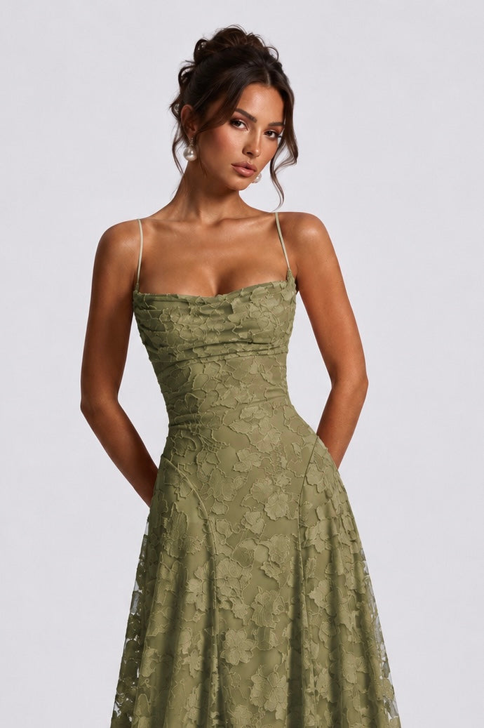 Babyboo Oliwia Maxi Dress  - Zielony